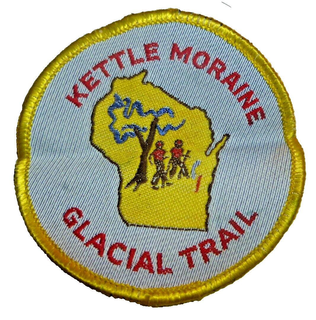 Vintage 1960s Kettle Moraine Glacial Train Wisconsin Skiing Snow Mobile Patch