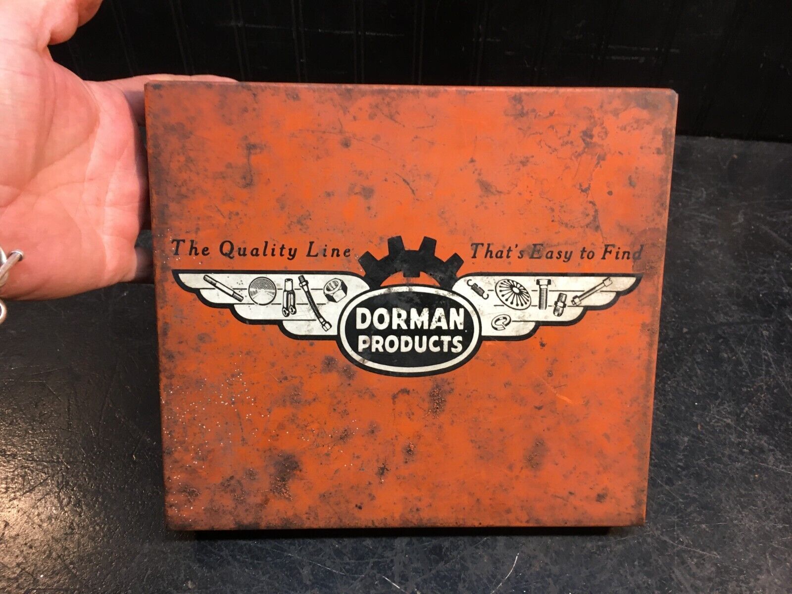 Vintage Dorman Products Metal Advertising Parts bin box SK31 S