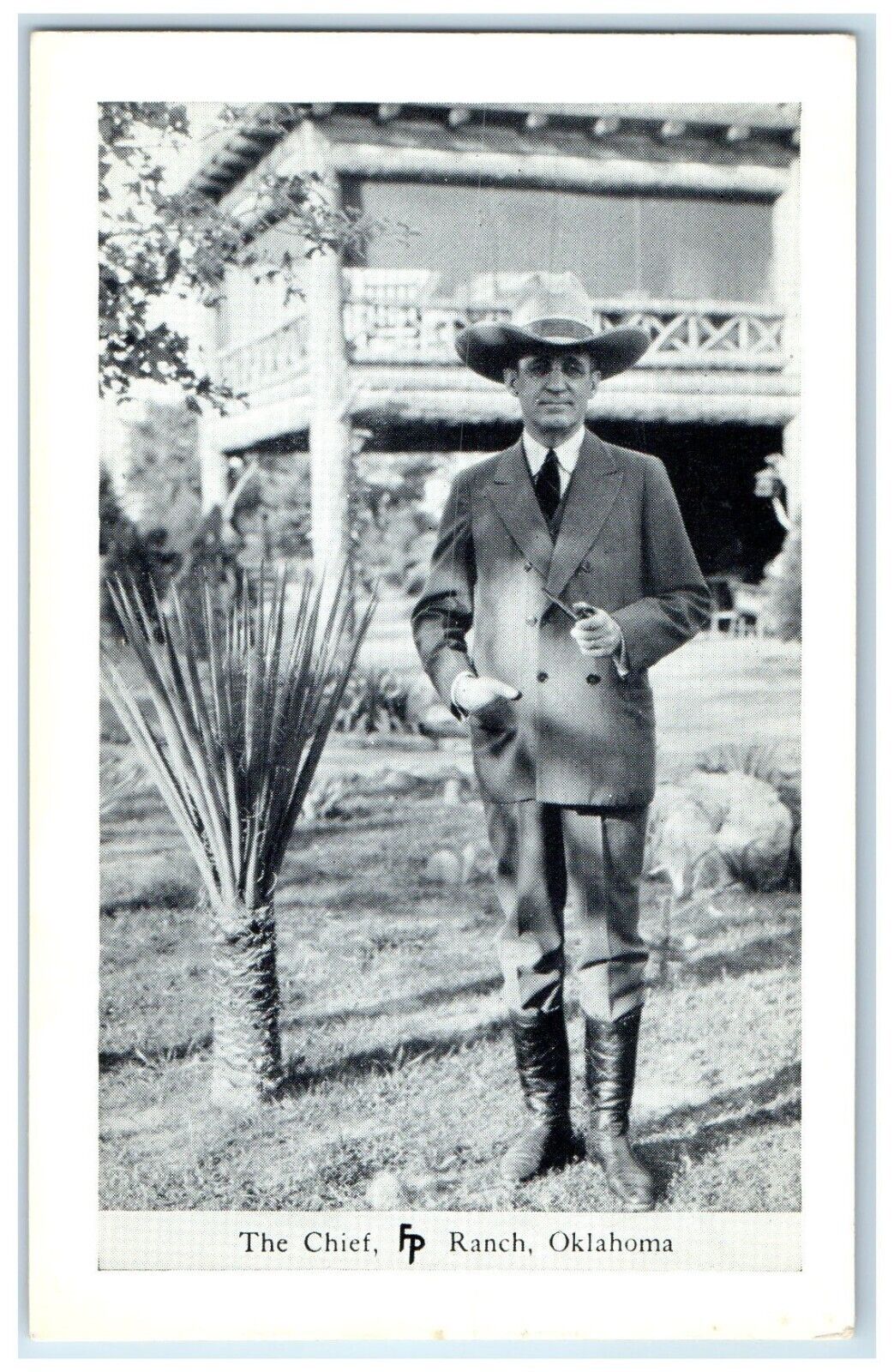 c1950's Chief Frank Philips Ranch  Woolaroc Oklahoma OK Vintage Antique Postcard
