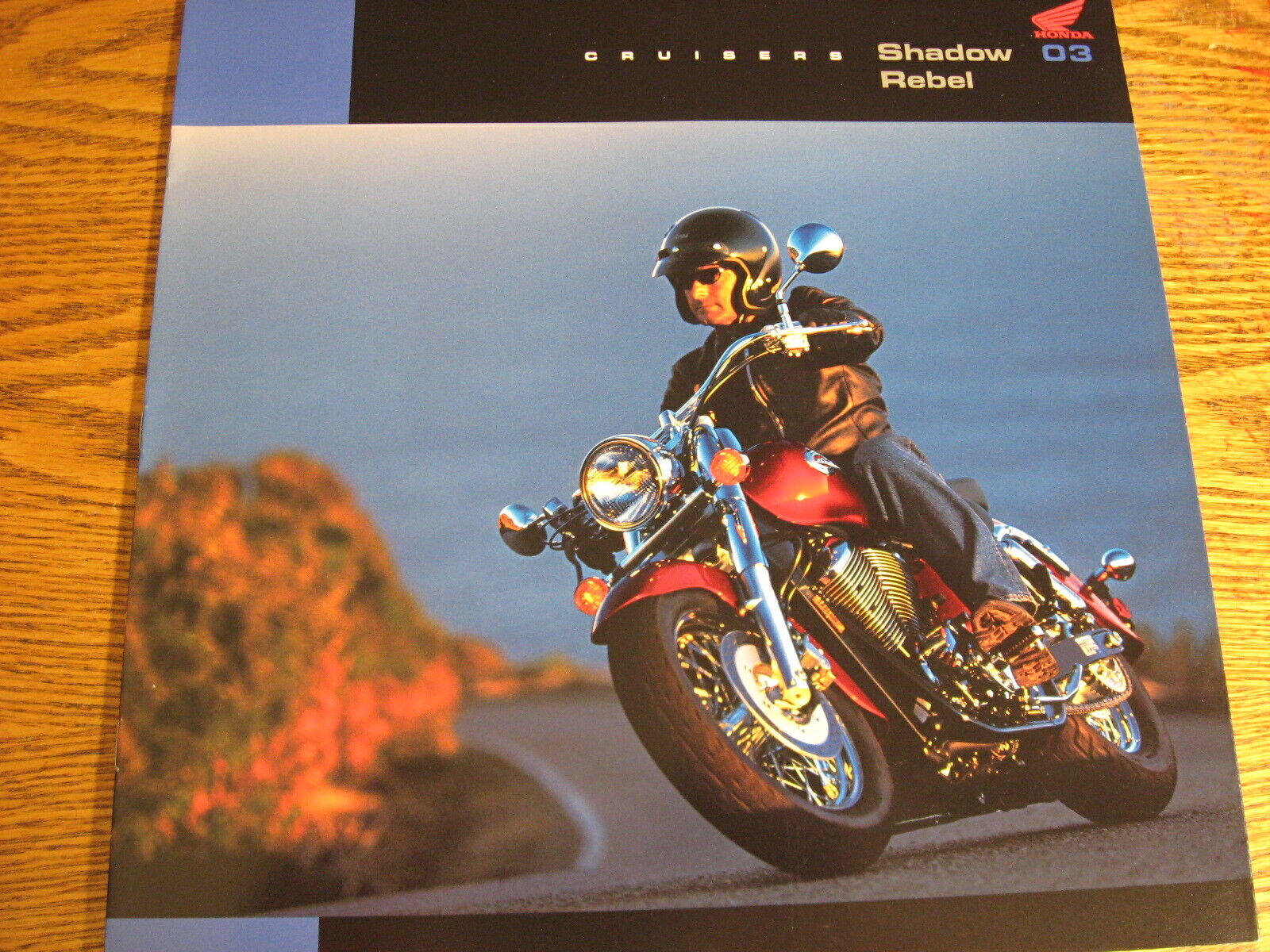 2003 Honda Shadow Motorcycle Brochure Rebel Spirit VLX Xlnt