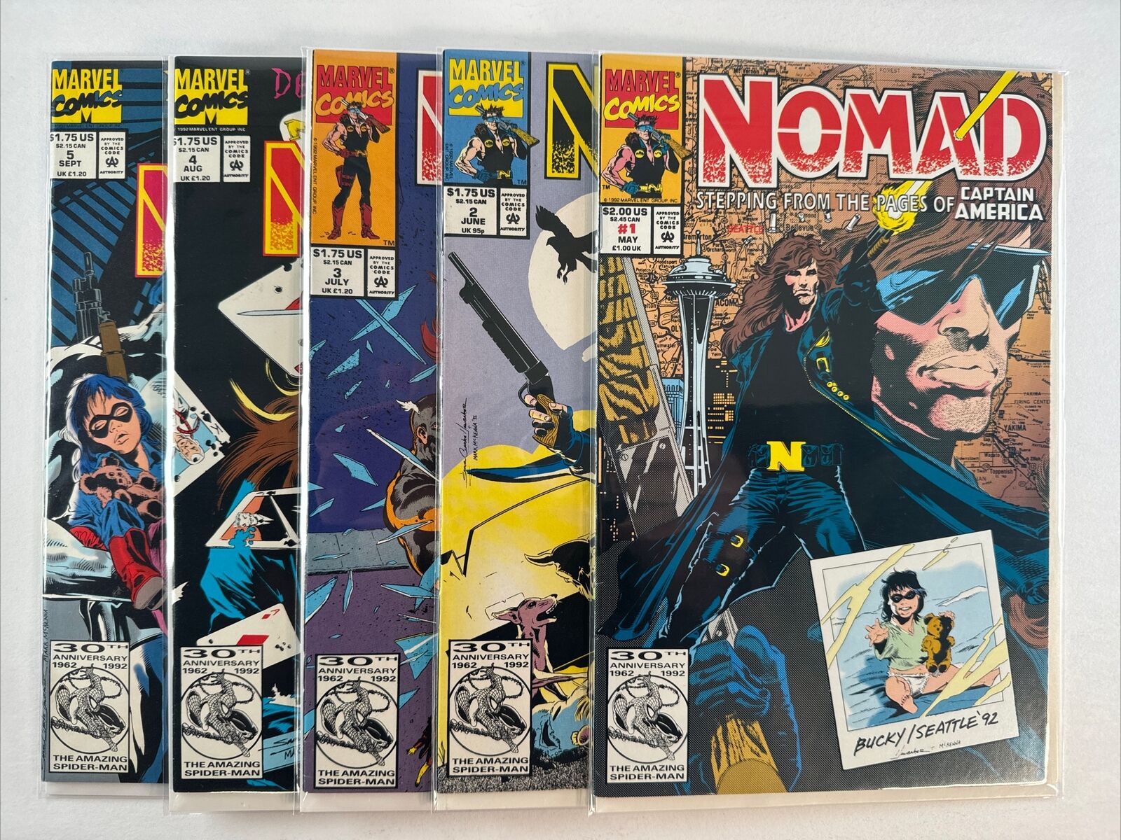 NOMAD issues 1-5. Marvel Comic Books. Captain America tie-in