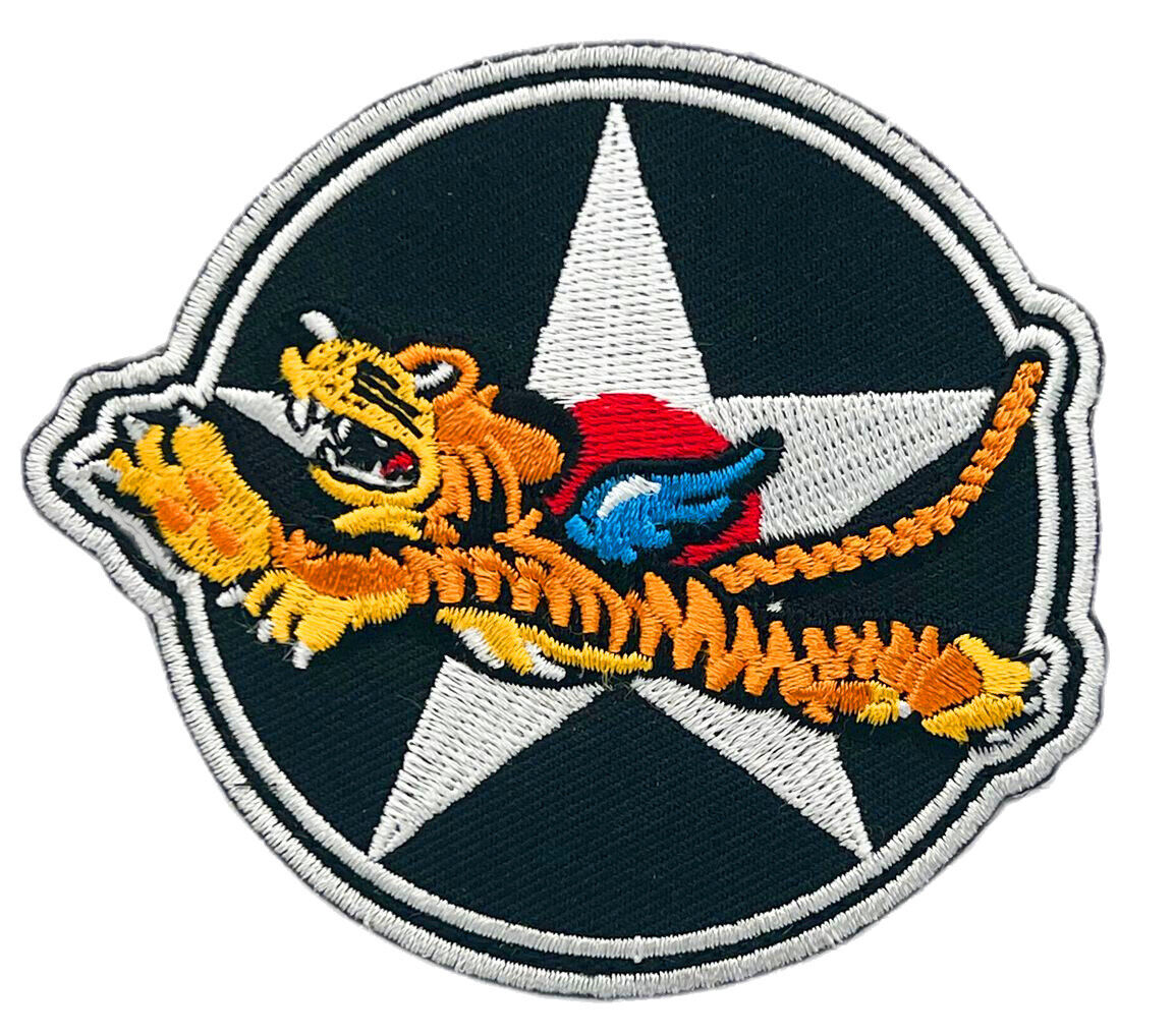 Flying Tigers Fighter Squadron Patch [Hook Fastener Backing -FT9]