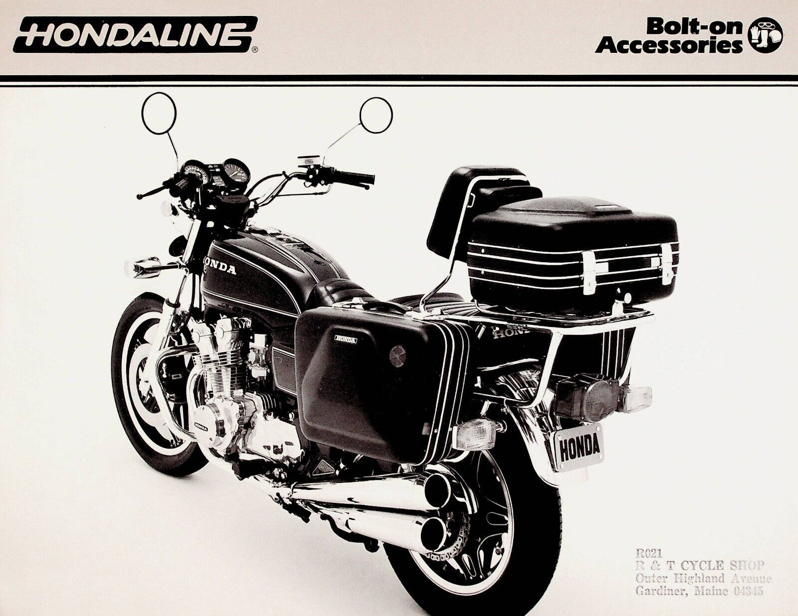 1979 Honda Hondaline Bolt-On Accessories - 2-Page Vintage Motorcycle Ad