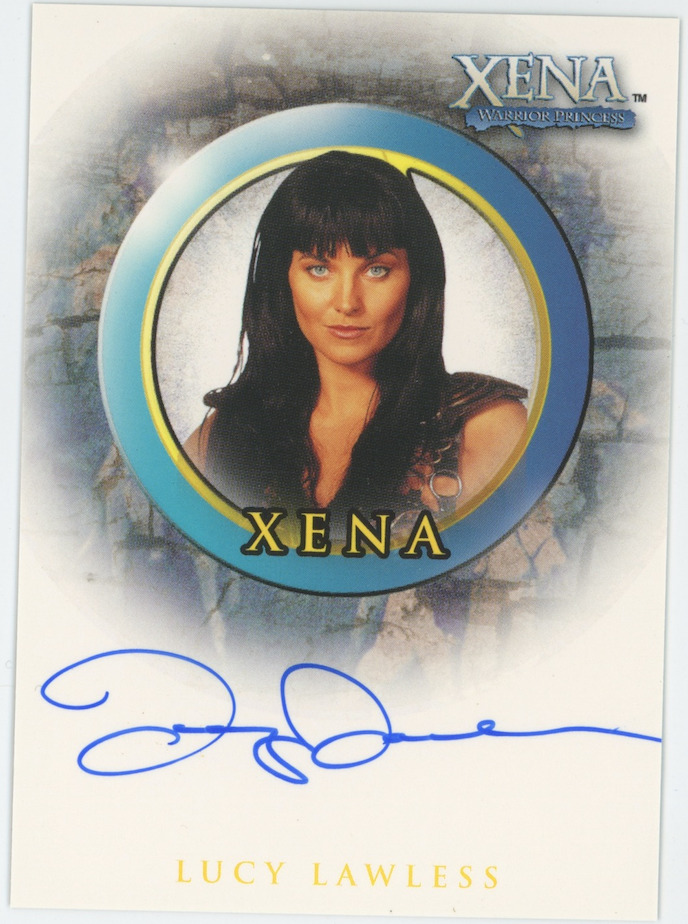 Lucy Lawless 2001 Rittenhouse Xena Warrior Princess A1 Auto Signed 25724