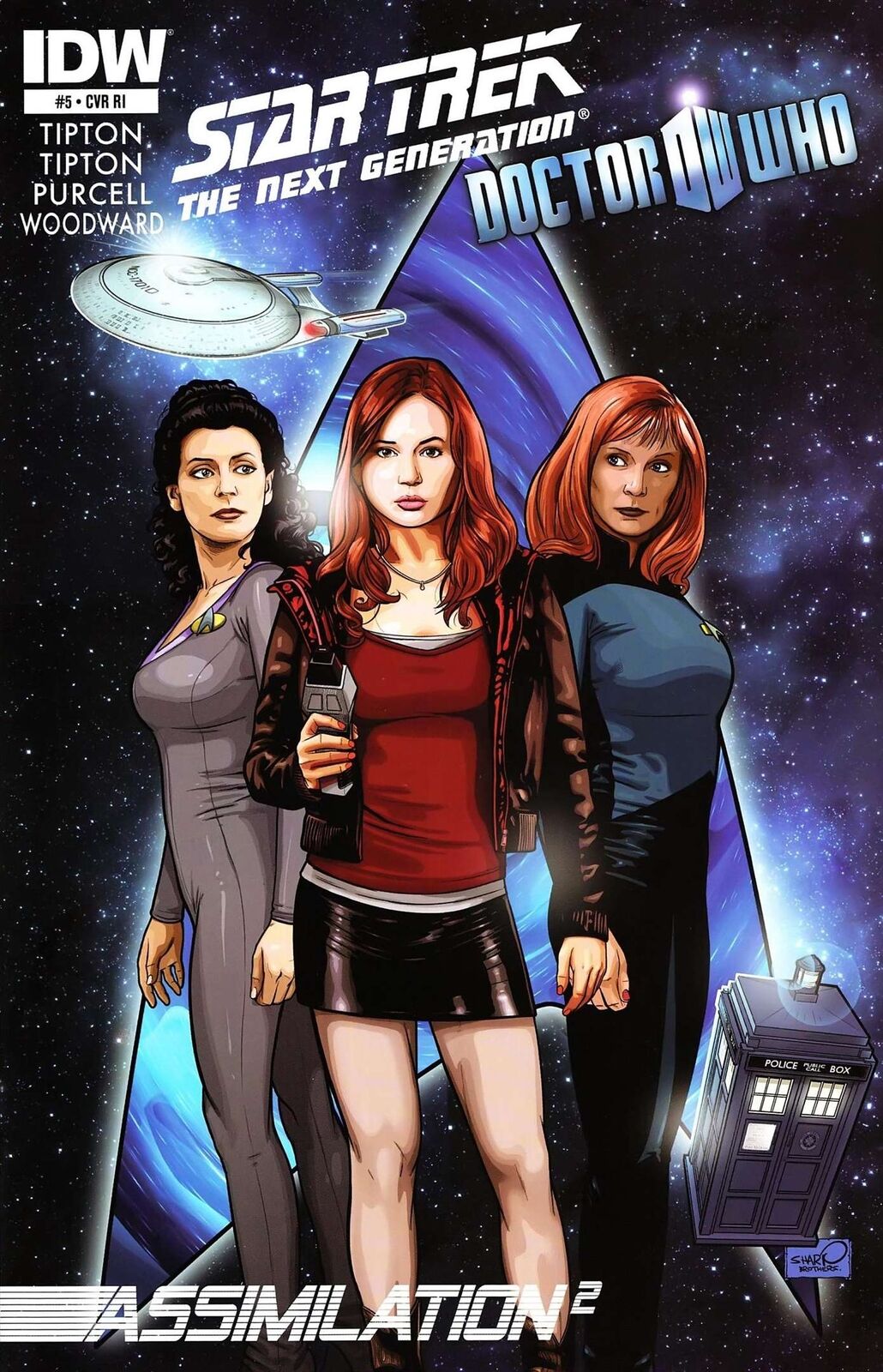 Star Trek: The Next Generation/Doctor Who: Assimilation #5A VF; IDW | RI - we co