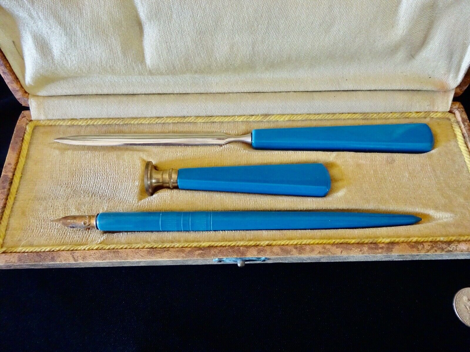 Vintage Writing Set Vintage Desk French Pens Writing Instruments Calligraphy