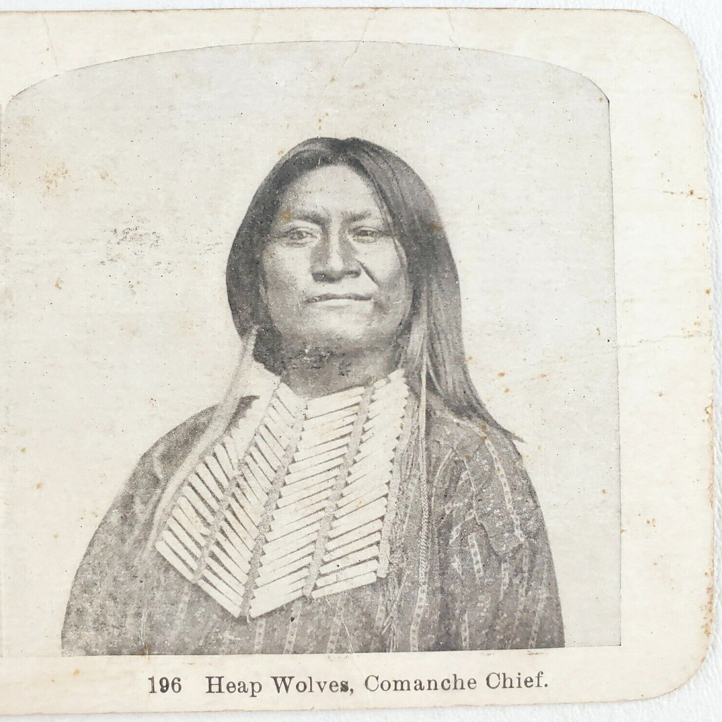 Indigenous American Comanche Woman Stereoview c1905 Indian Chief Native C1000