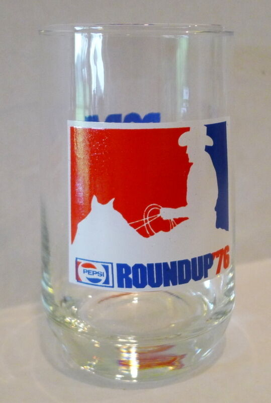 Pepsi Cola Glass Roundup PCBA DALLAS Texas Cowboy 1976 1975
