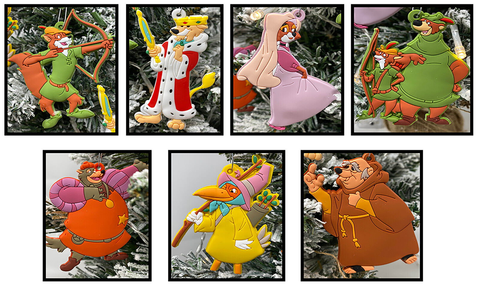 Disney Robin Hood 7 Piece Deluxe Christmas Ornaments Set  ~ BRAND NEW ~