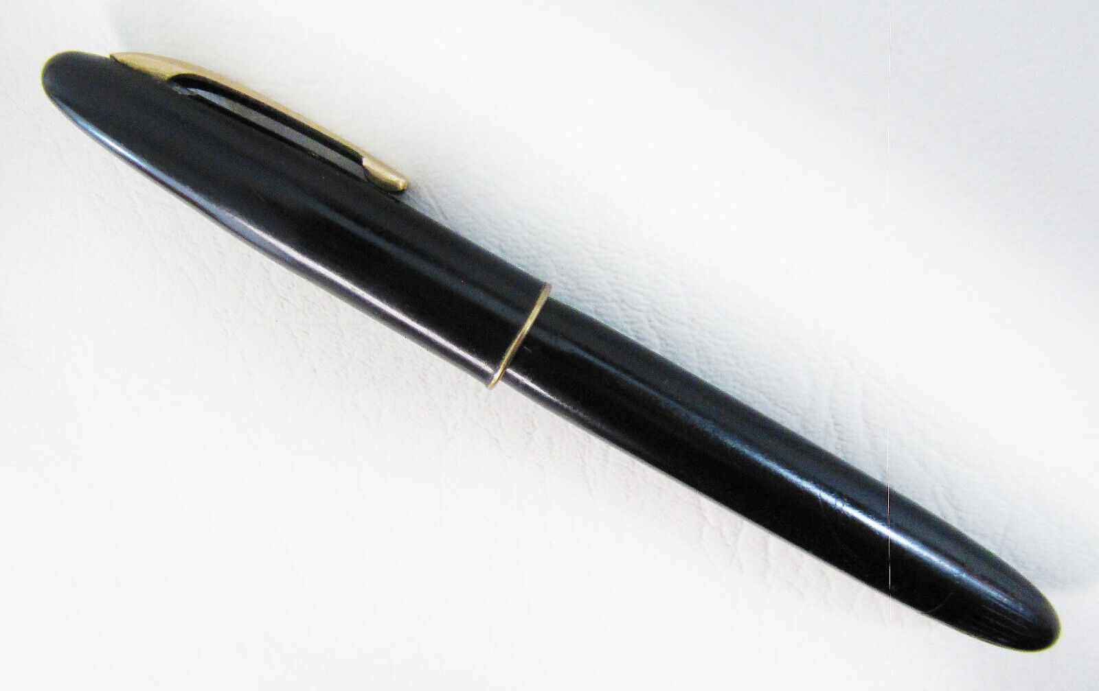 Vintage Schaeffer\'s Black And Gold Filled Pen With 14K Solid Gold Nib
