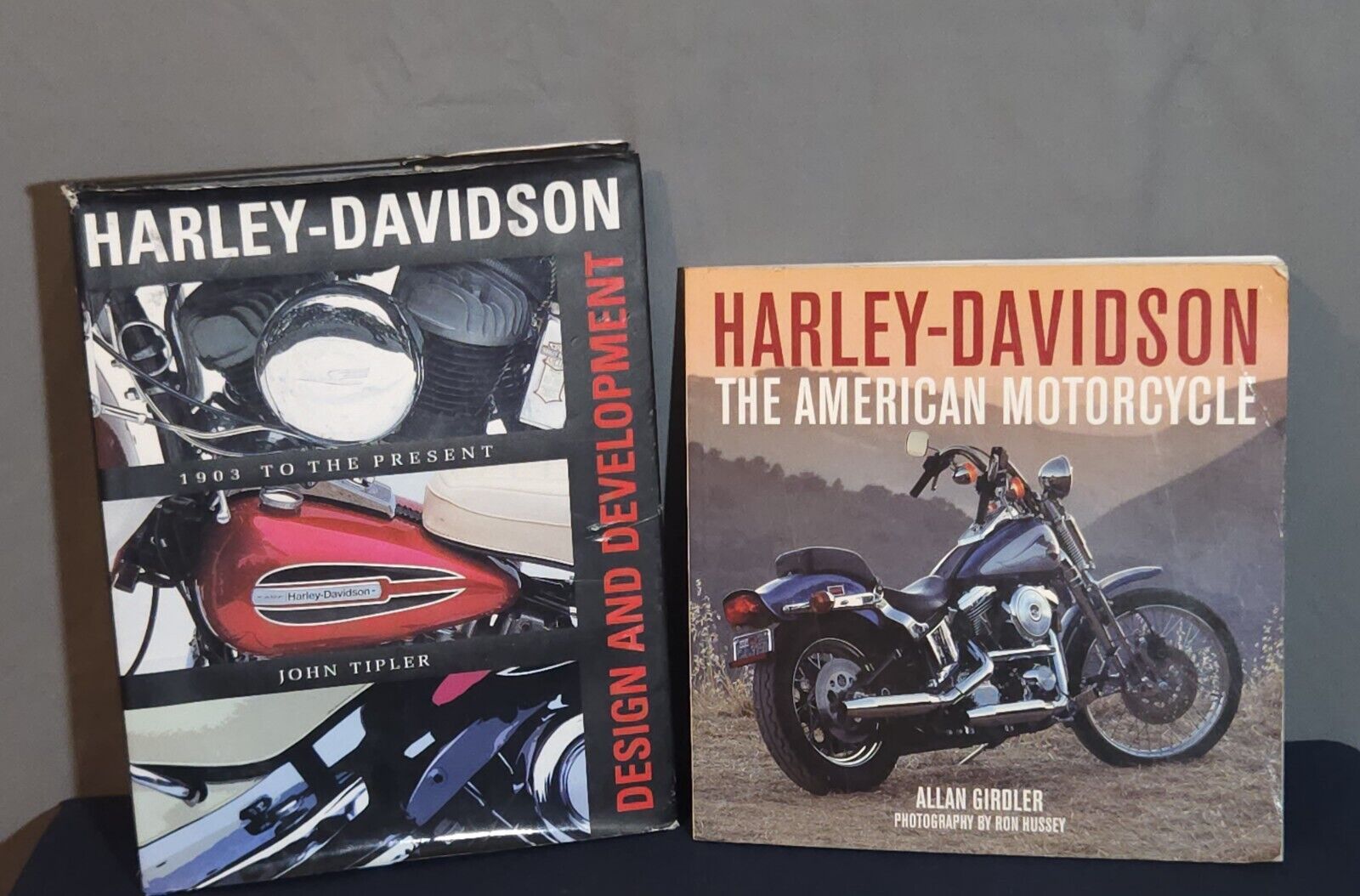 Two Harley-Davidson Books Design and Development & American Motorcycle