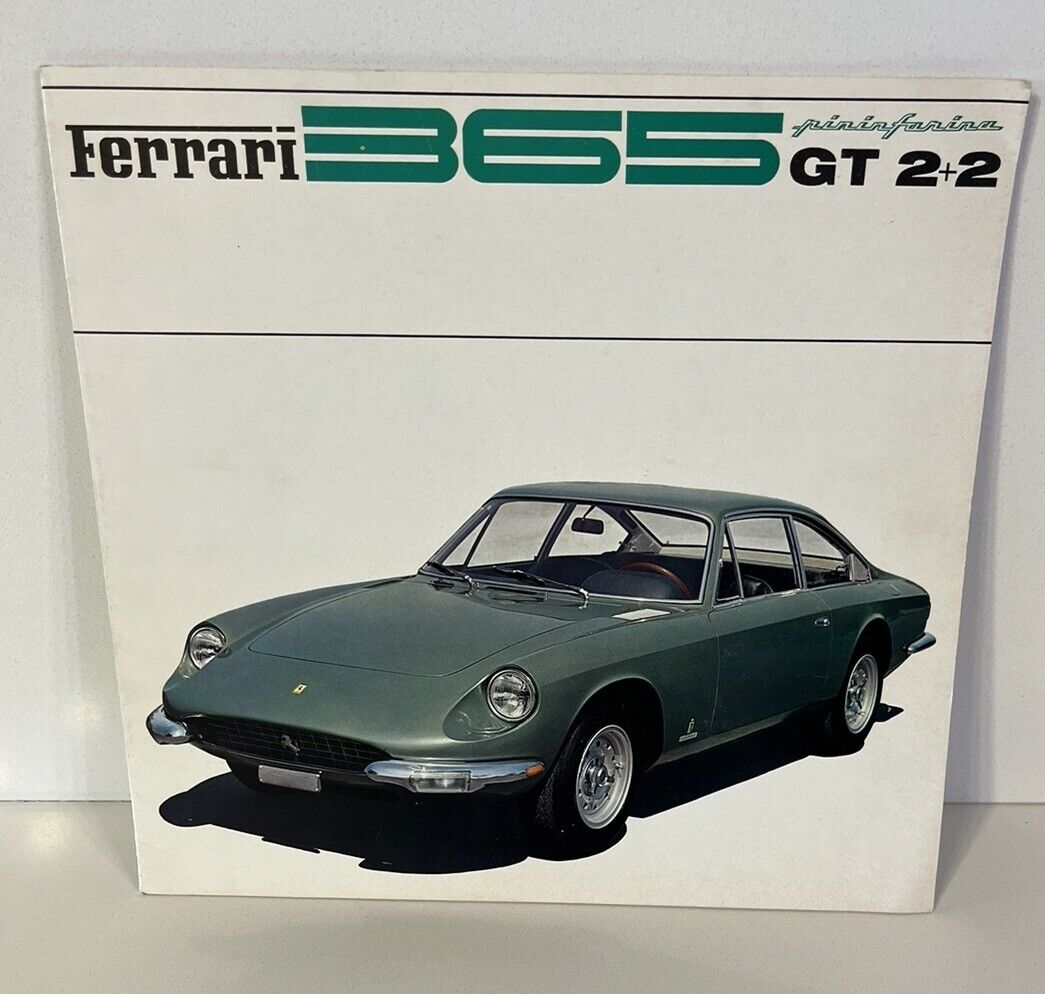 1968 Ferrari Pininfarina Sales Brochure 365 GT 2+2 -4 Panel Pull Out Original
