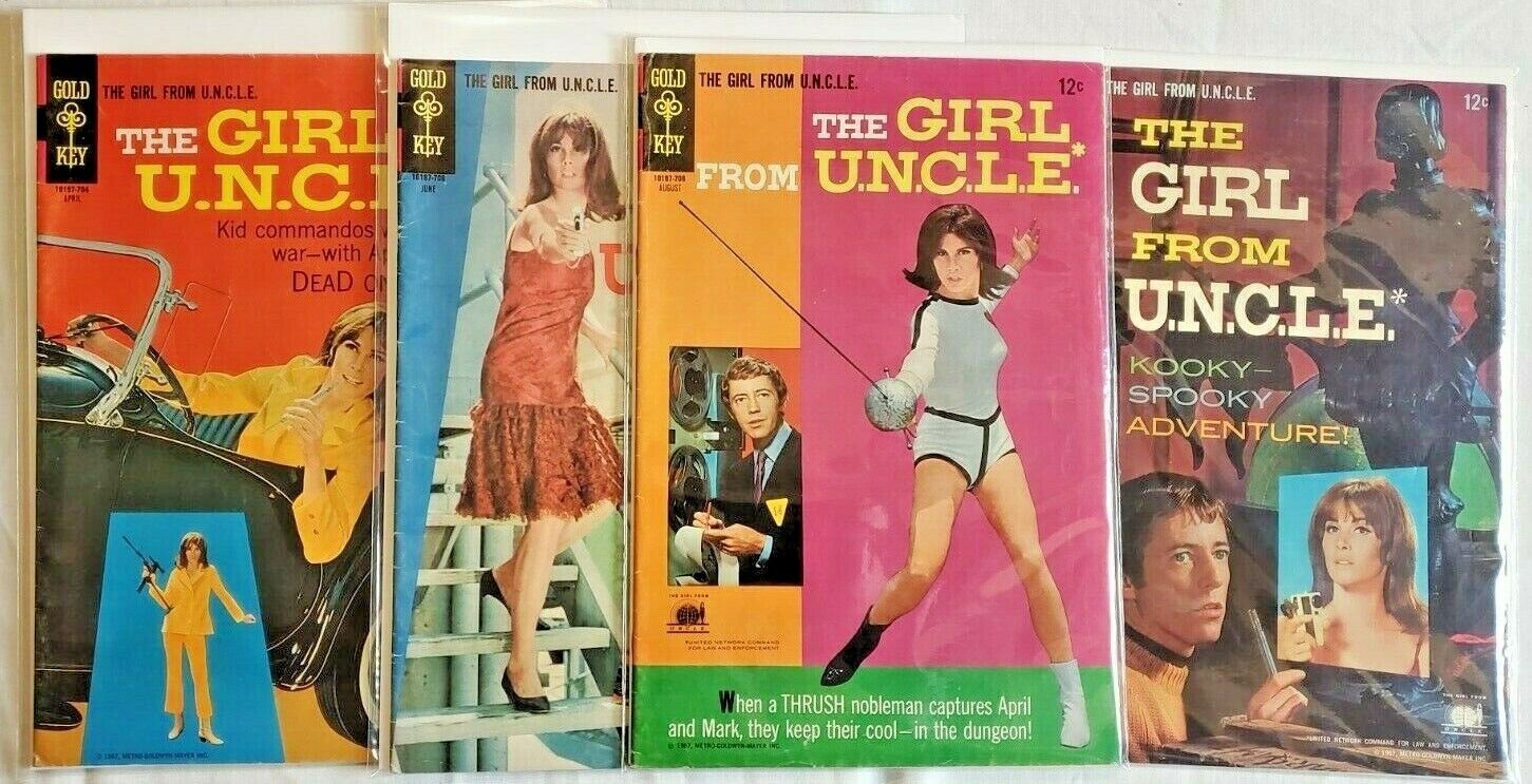 GIRL From UNCLE #2, #3. #4, #5 Gold Key, McWilliams, Stephanie Powers 1967