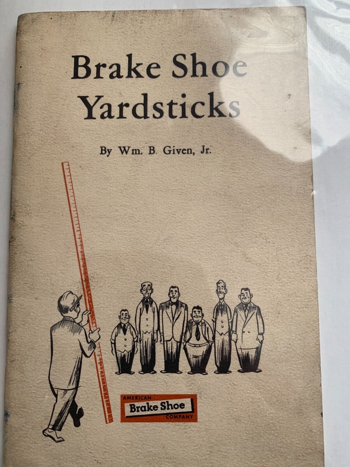Brake Shoe Yardsticks by Wm B Given Jr American Brake Shoe Co 1949