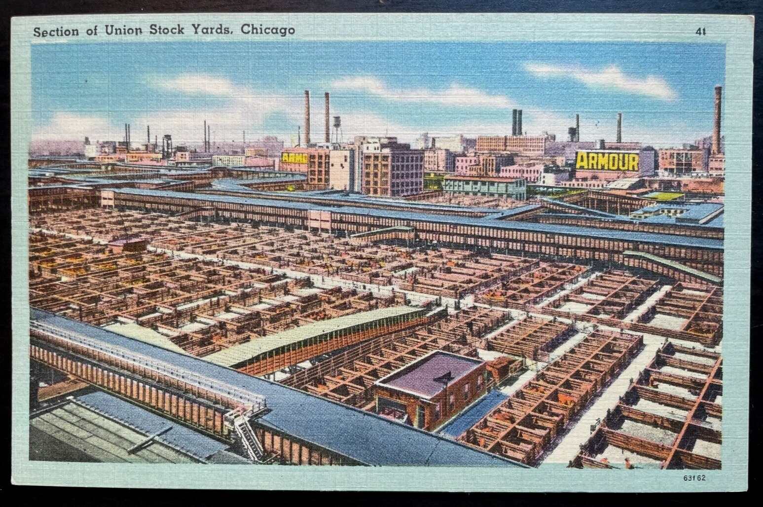 Vintage Postcard 1930-1945 Union Stock Yards, Chicago, Illinois (IL)