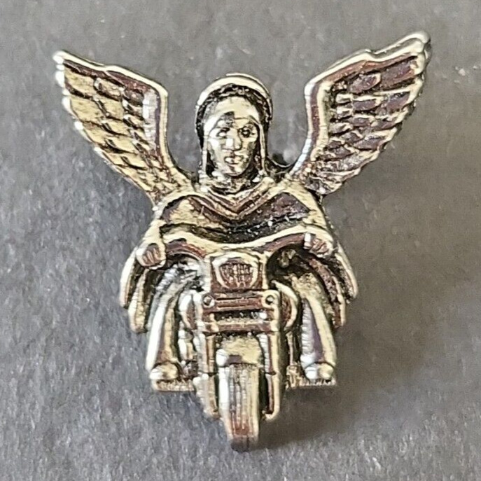 Vintage Motorcycle Angel Pin