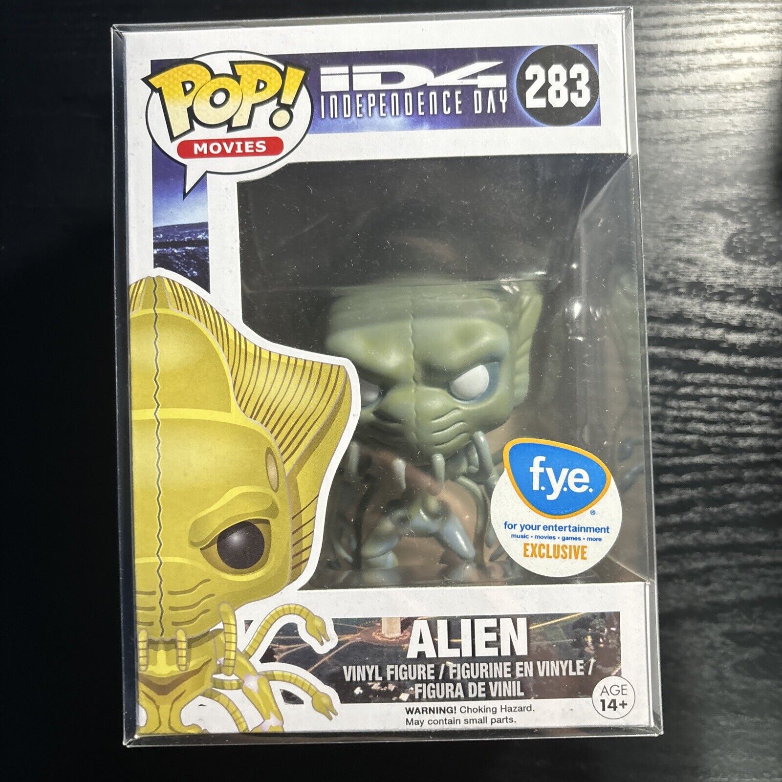 Funko Pop ID4 Independence Day Alien #283 FYE Exclusive with protector