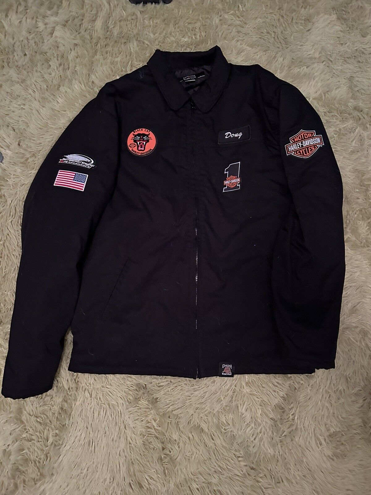Genuine Workwear biker gang Harley Davidson jacket
