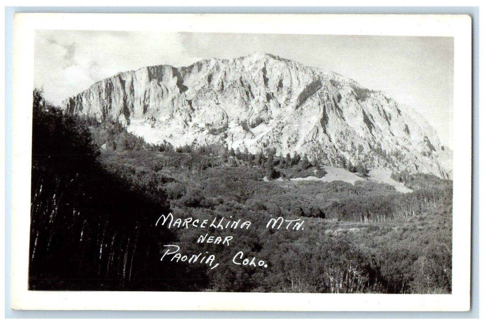 c1910's Marcellina Mountain Near Paonia Colorado CO RPPC Photo Antique Postcard
