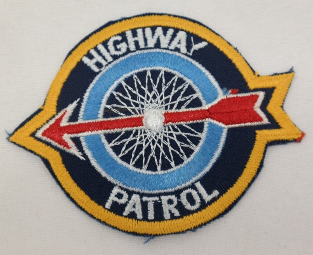 Vintage Obsolete Motorcycle Highway Patrol Shoulder Patch