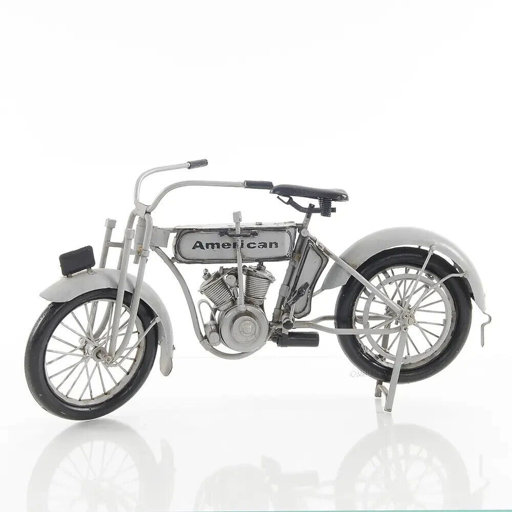 1911 Harley Davidson Motorcycle Model 7D | Iron Lightweight Model W/ Wheels Roll