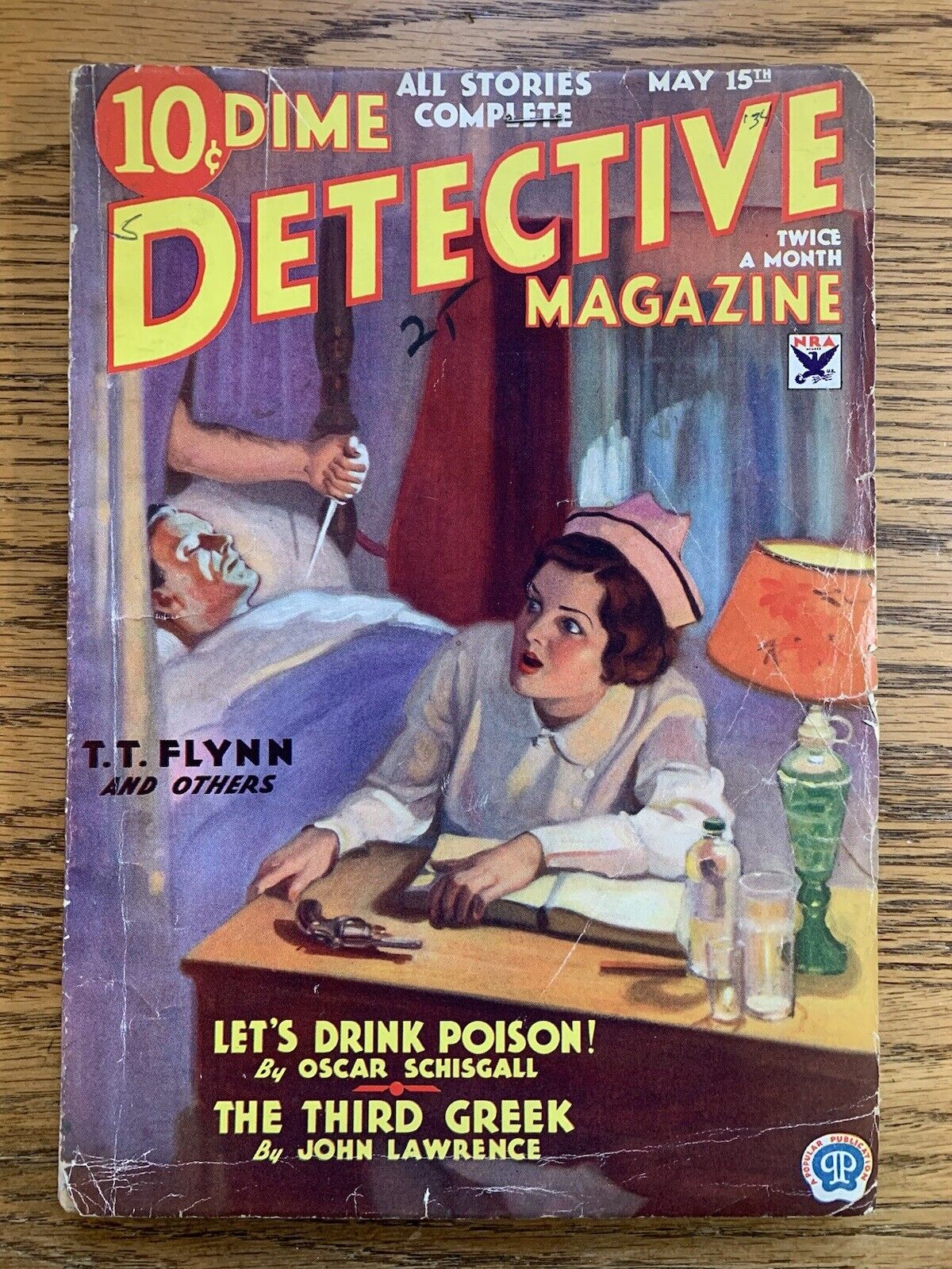 Dime Detective Magazine May 1934 Vintage Pulp Magazine FN