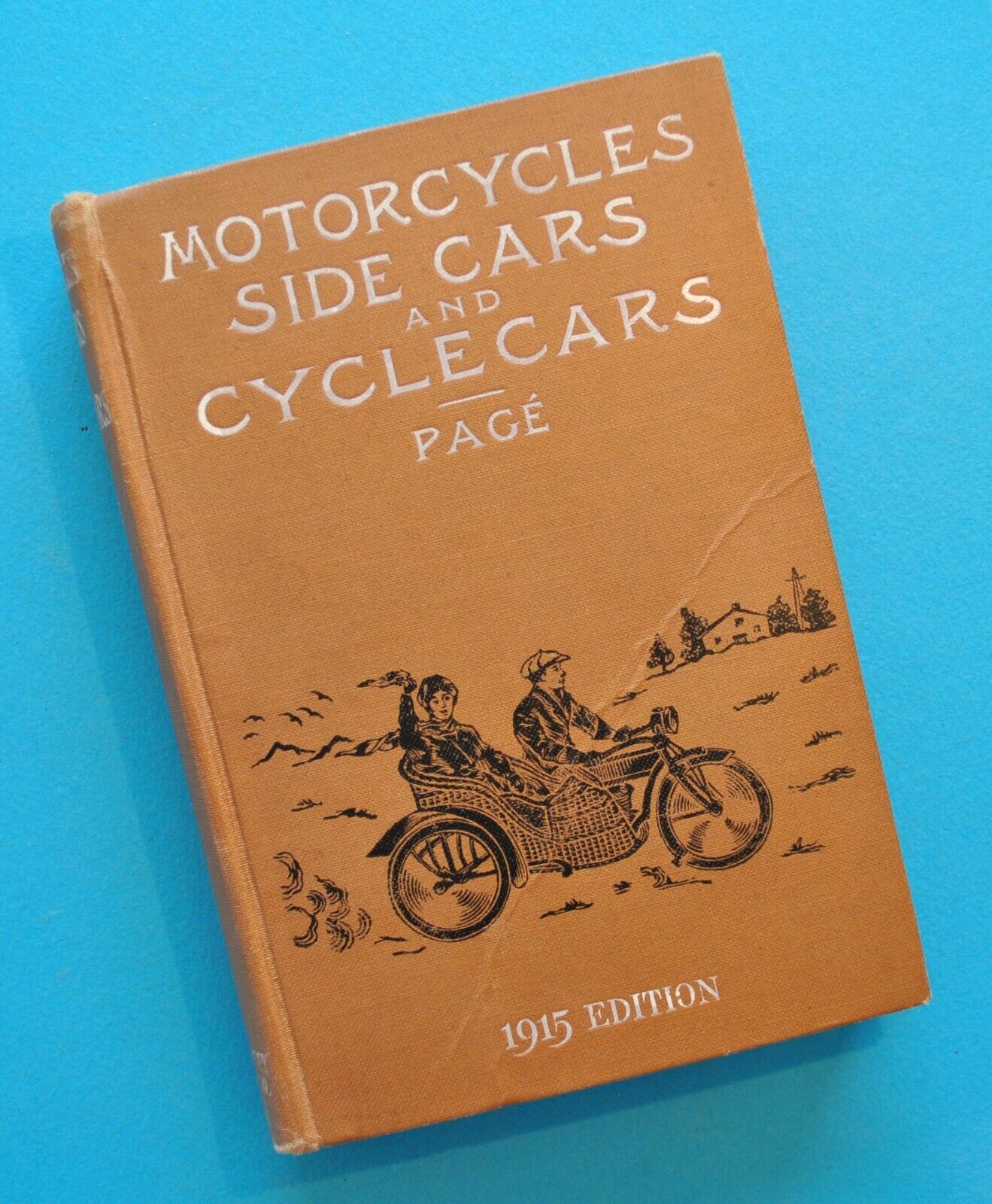 Original 1915 Motorcycle Manual Book Victor Page Indian Harley Yale Excelsior