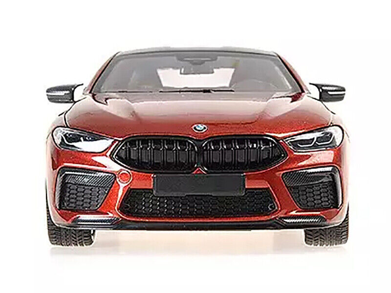 2020 BMW M8 Coupe Red Metallic with Carbon Top 1/18 Diecast Model Car by