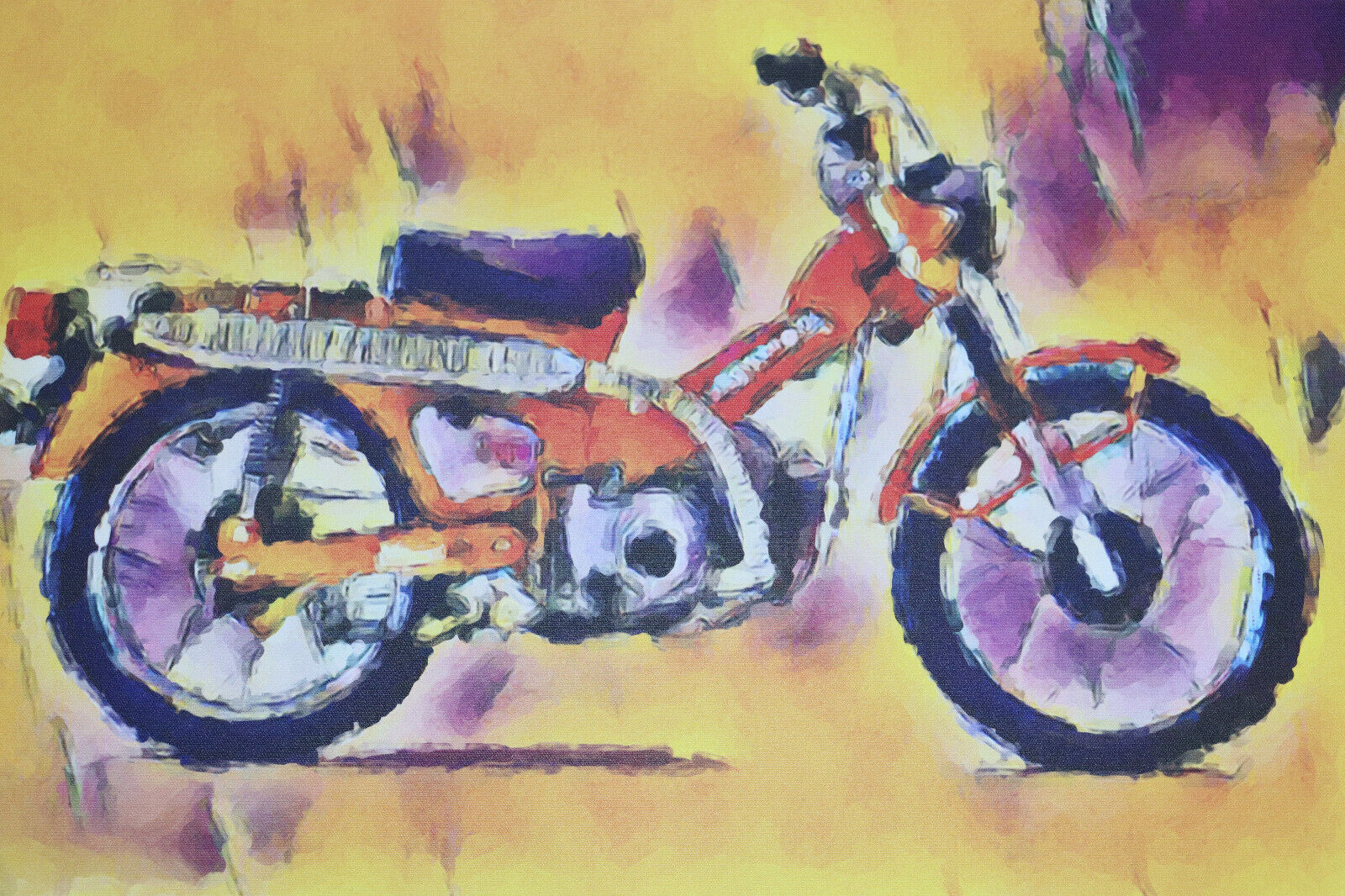 1978 Honda CT90,  Trail 90 Print on Canvas
