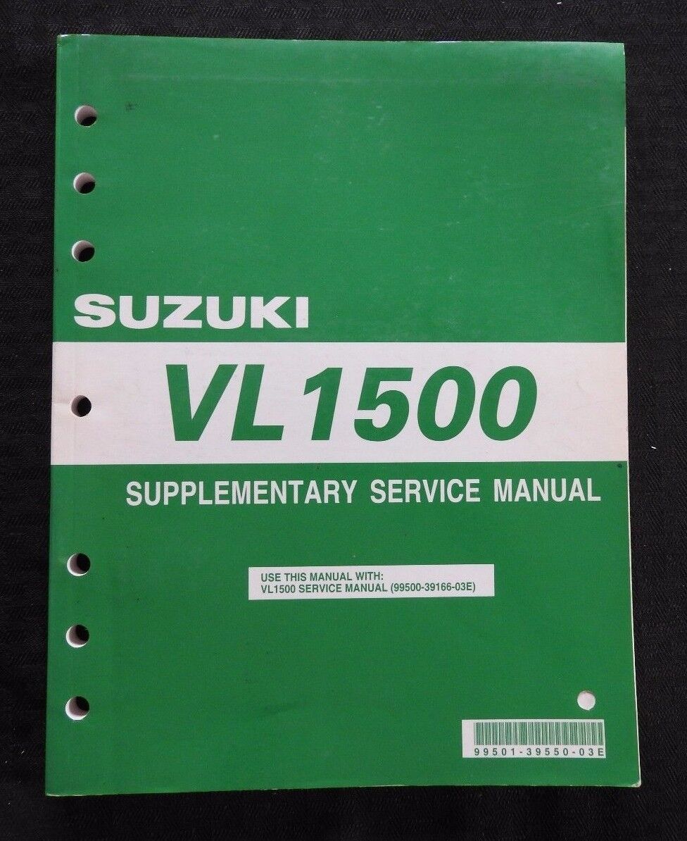 2005 SUZUKI VL1500 1500 MOTORCYCLE OWNER\'S SERVICE MANUAL SUPPLEMENT CLEAN