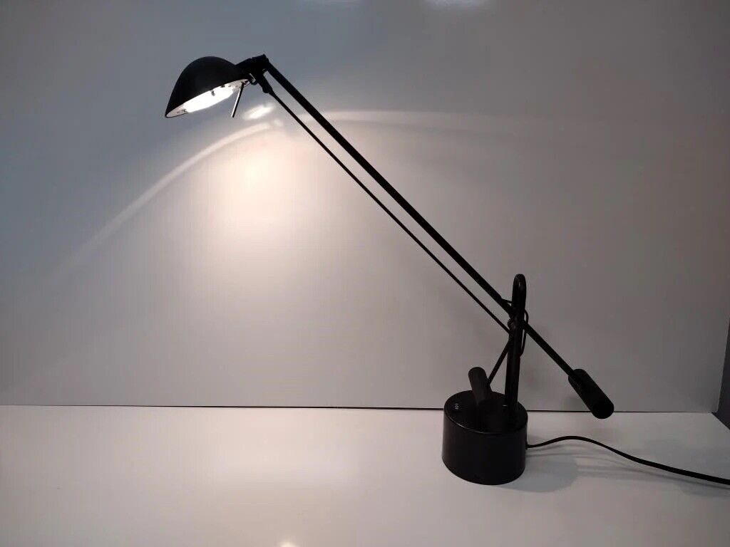 Mid Century Modern Industrial Counterbalance Halogen Desk Lamp