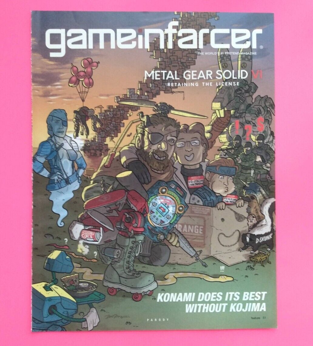 Gameinfarcer  Metal Gears Solid Original Print Ad  Poster Art FRAME IT