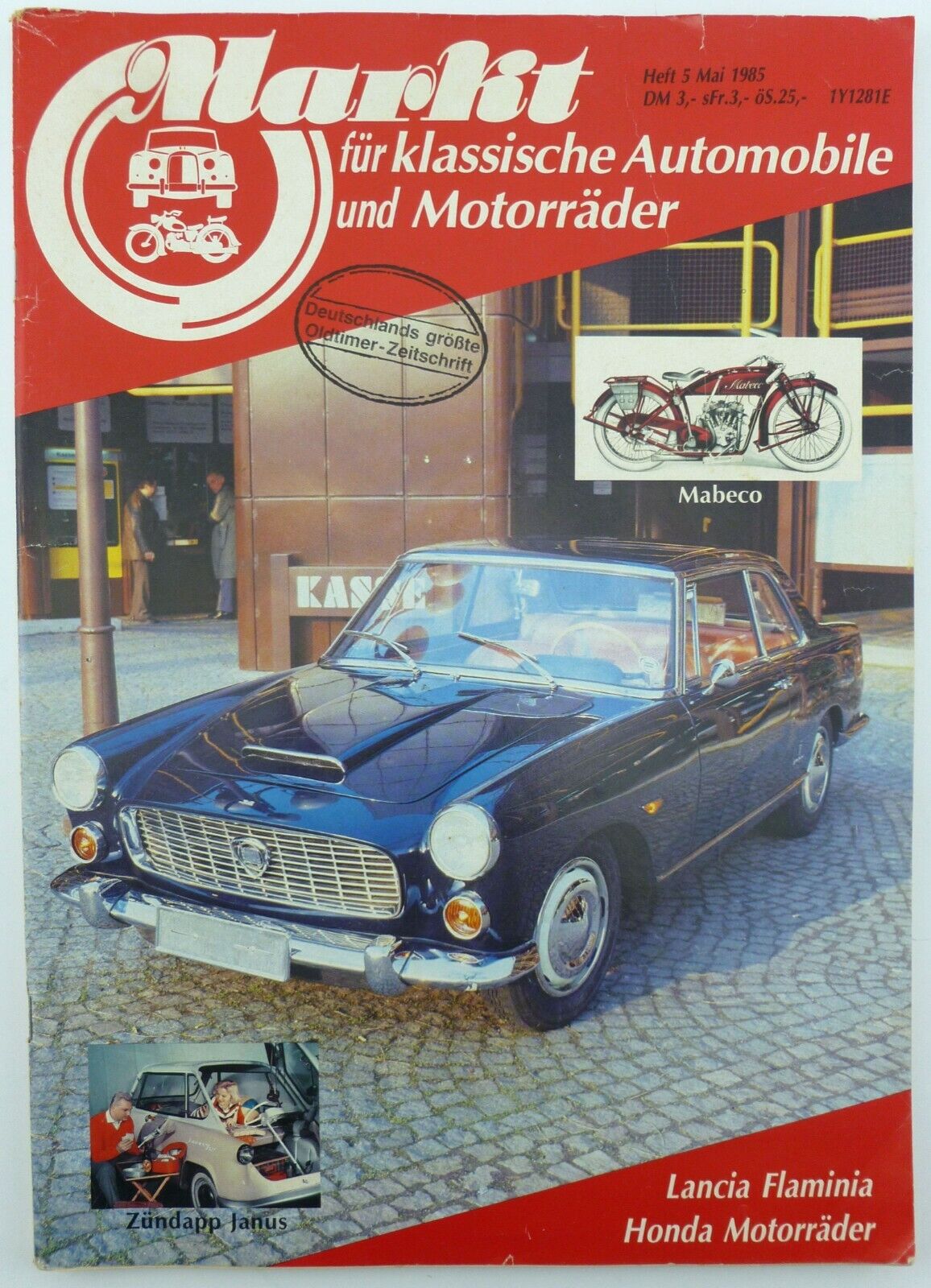 Vintage German Classic Automobile and Motorcycle Market Magazine 1985