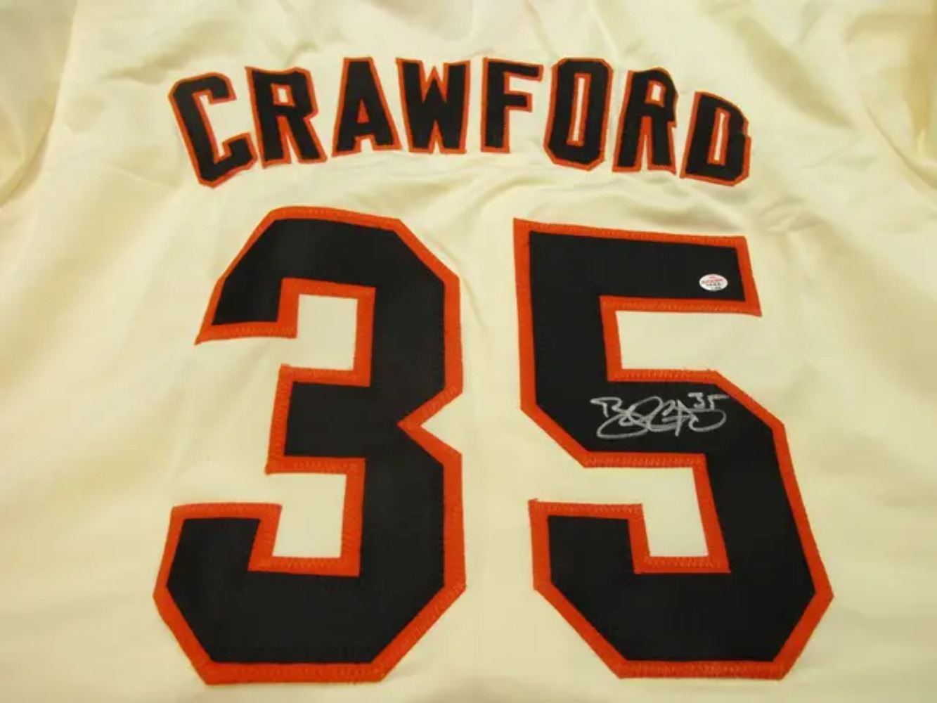 Brandon Crawford of the San Francisco Giants signed autographed baseball jersey