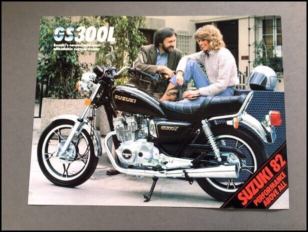 1982 Suzuki GS300L Bike Motorcycle 1-page Sales Brochure Spec Sheet