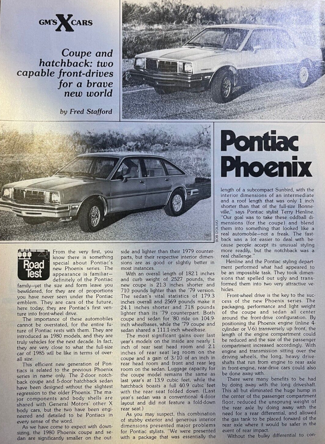 1979 Road Test Pontiac Phoenix 2-Door & 5 Door Hatchback