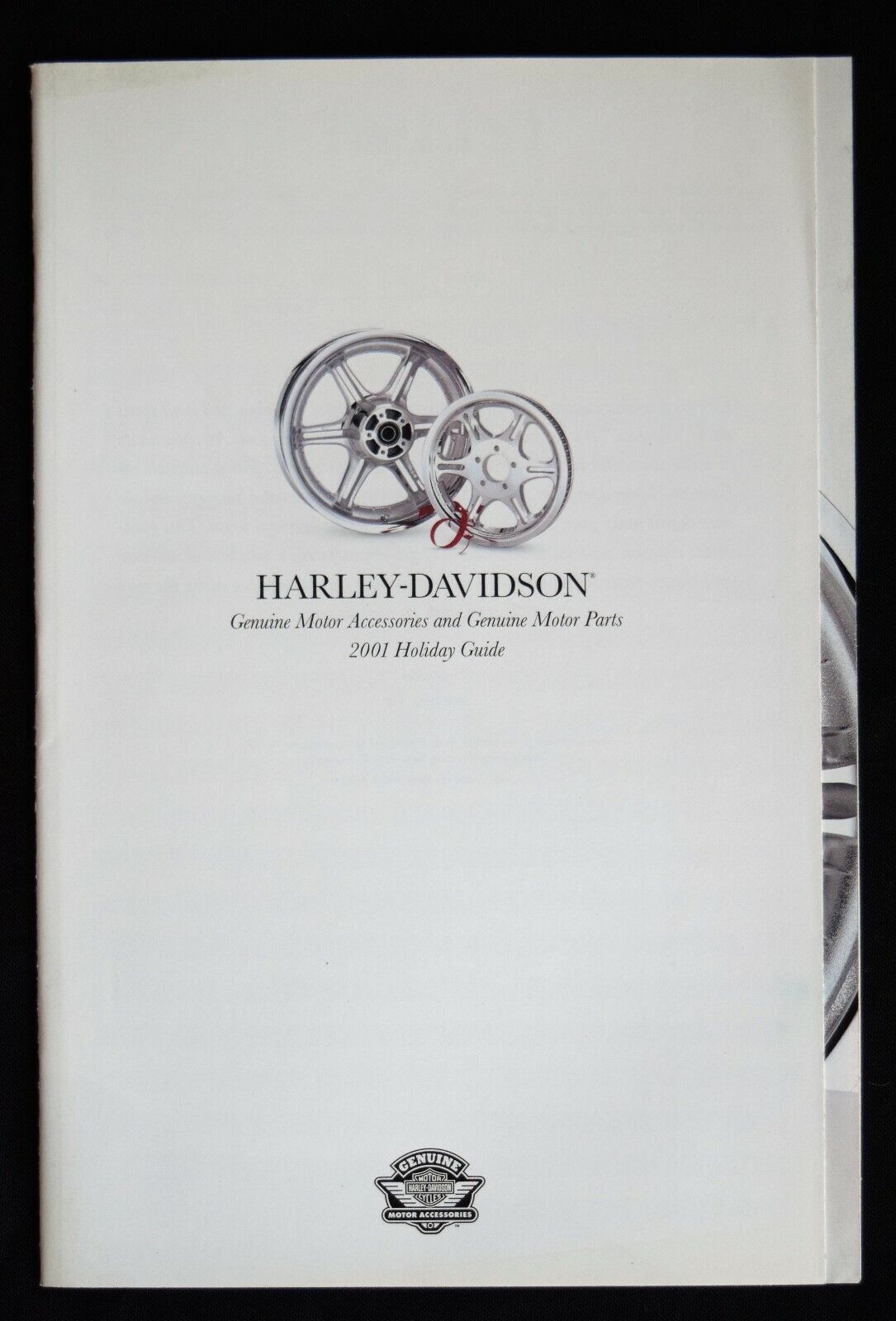 2001 HARLEY-DAVIDSON HOLIDAY GUIDE CATALOG