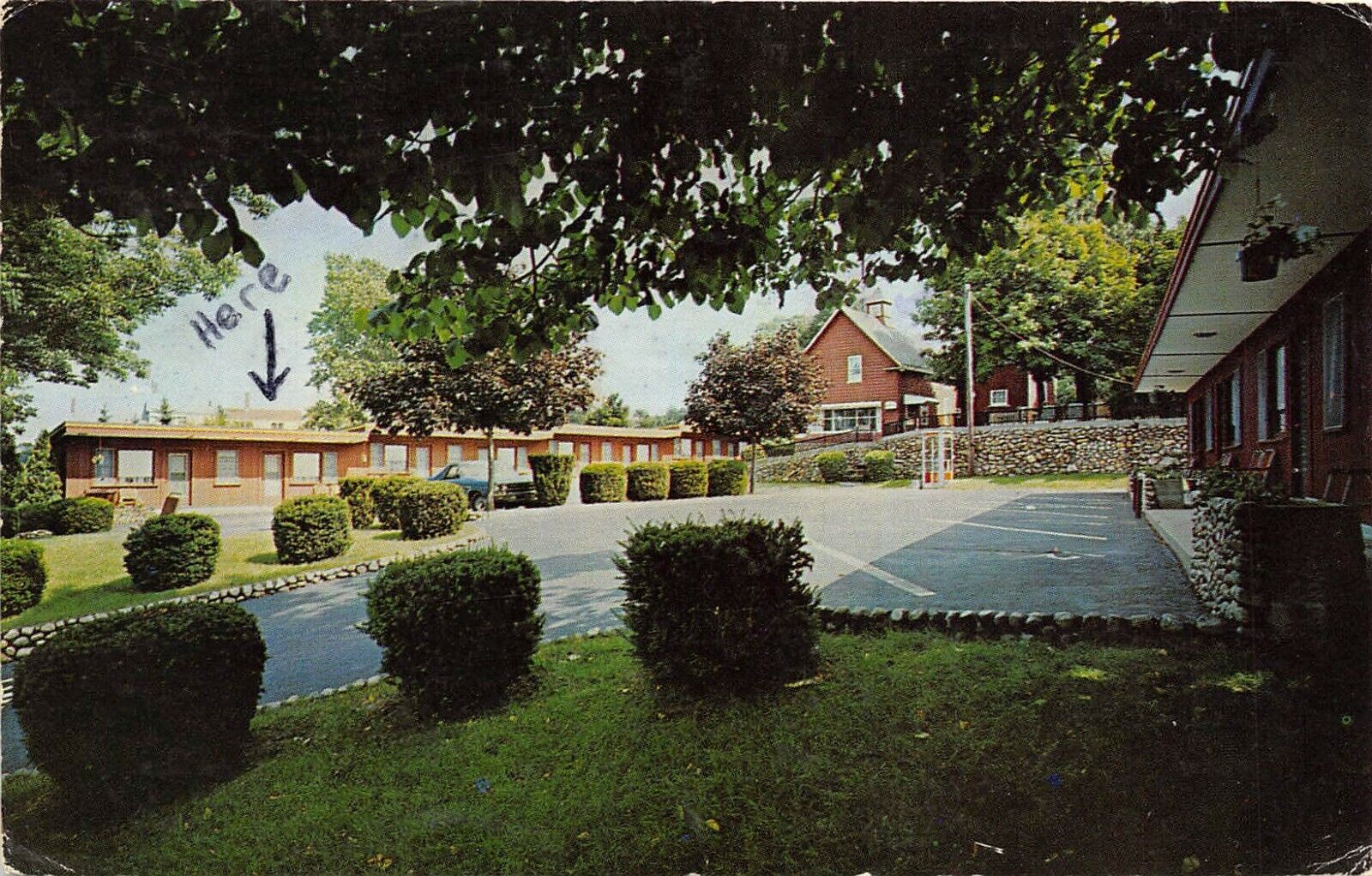 Kingston Massachusetts 1960s Postcard Capeway Traveler Motel 