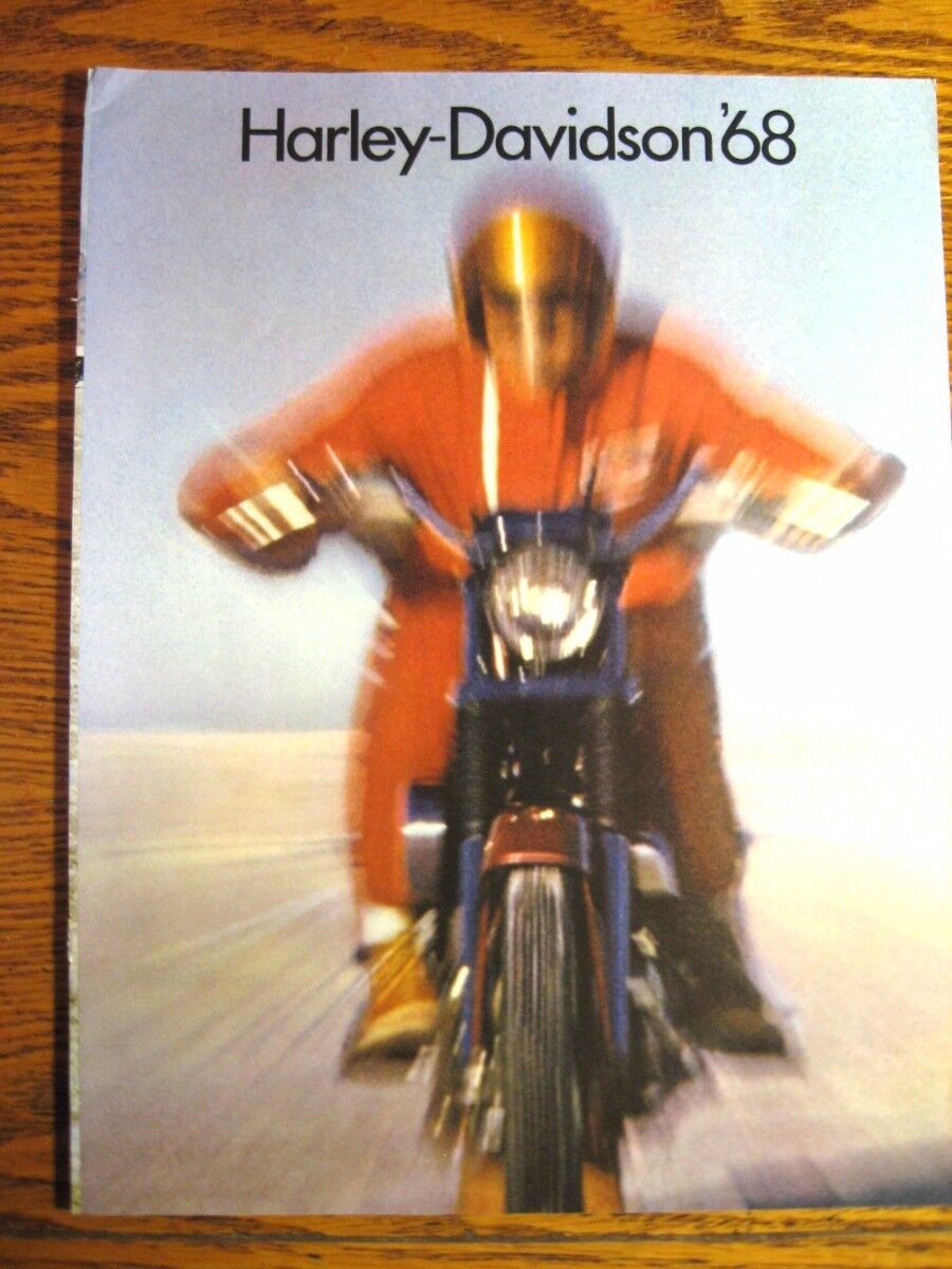 1968 Harley Davidson Brochure, Sprint Baja Sportster Electra Glide Motorcycles