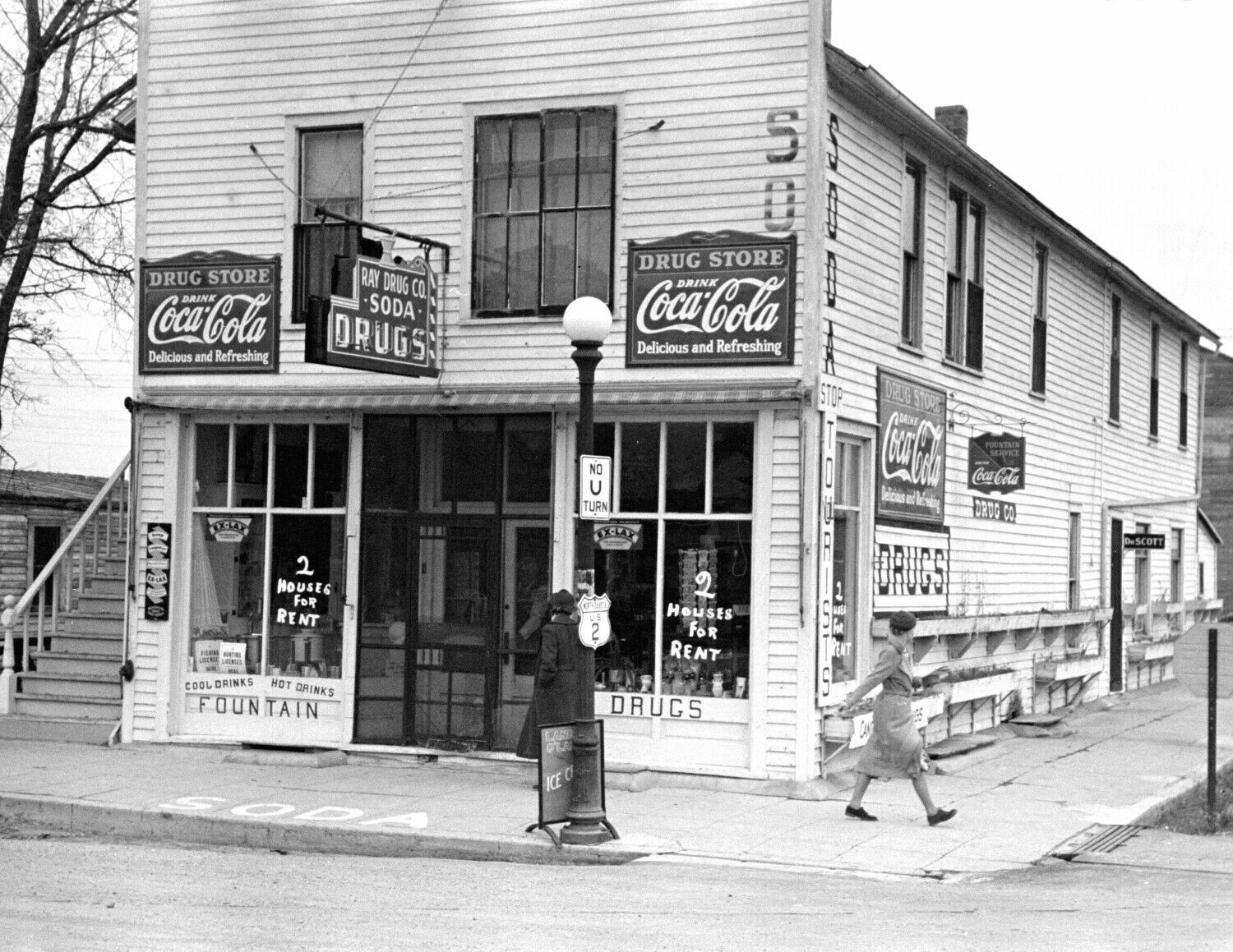 1937 Drugstore Ray North Dakota Retro Vintage Old Photo 8.5\