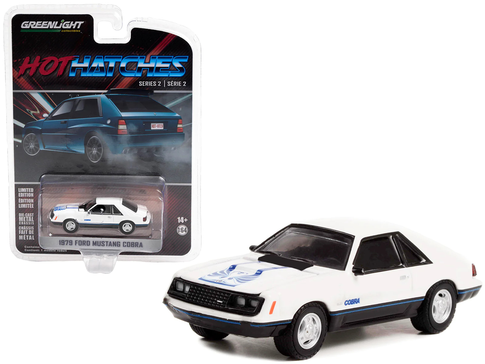 1979 Ford Mustang Cobra Glow Hatches 1/64 Diecast Model Car