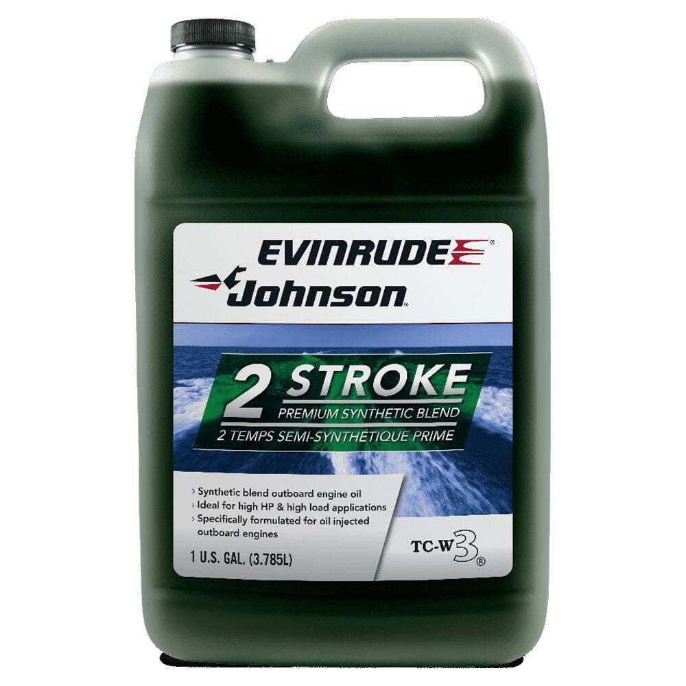 NEW Evinrude Johnson Outboard Synthetic Blend 2-Stroke Engine Oil, 1 Gallon