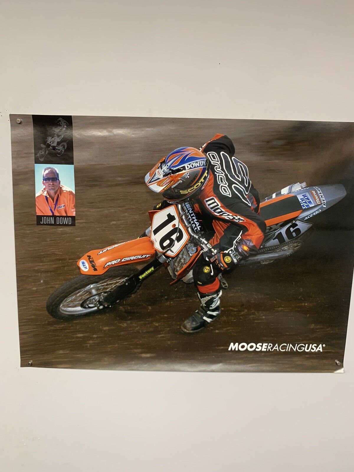 John Dowd Moose Racing Pro Circuit KTM Poster