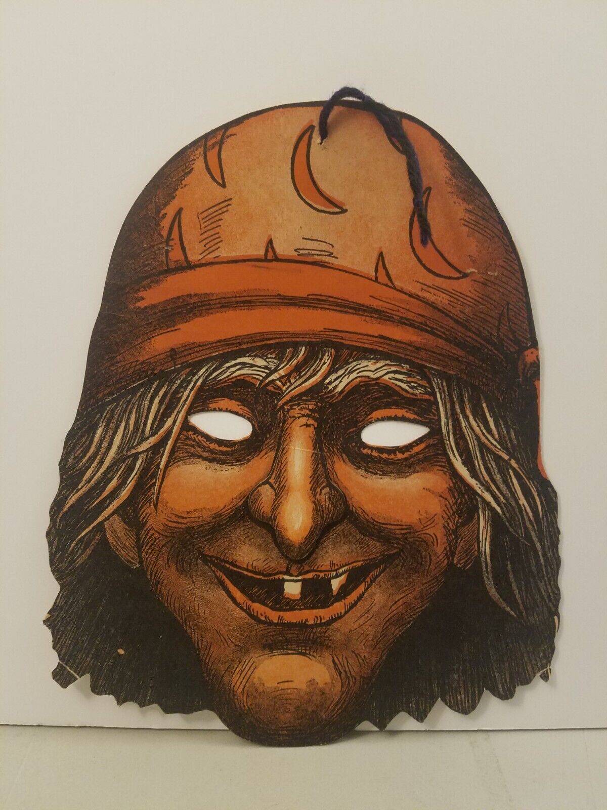 Vintage 1930's/40's Halloween Pirate Mask Paper Cutout