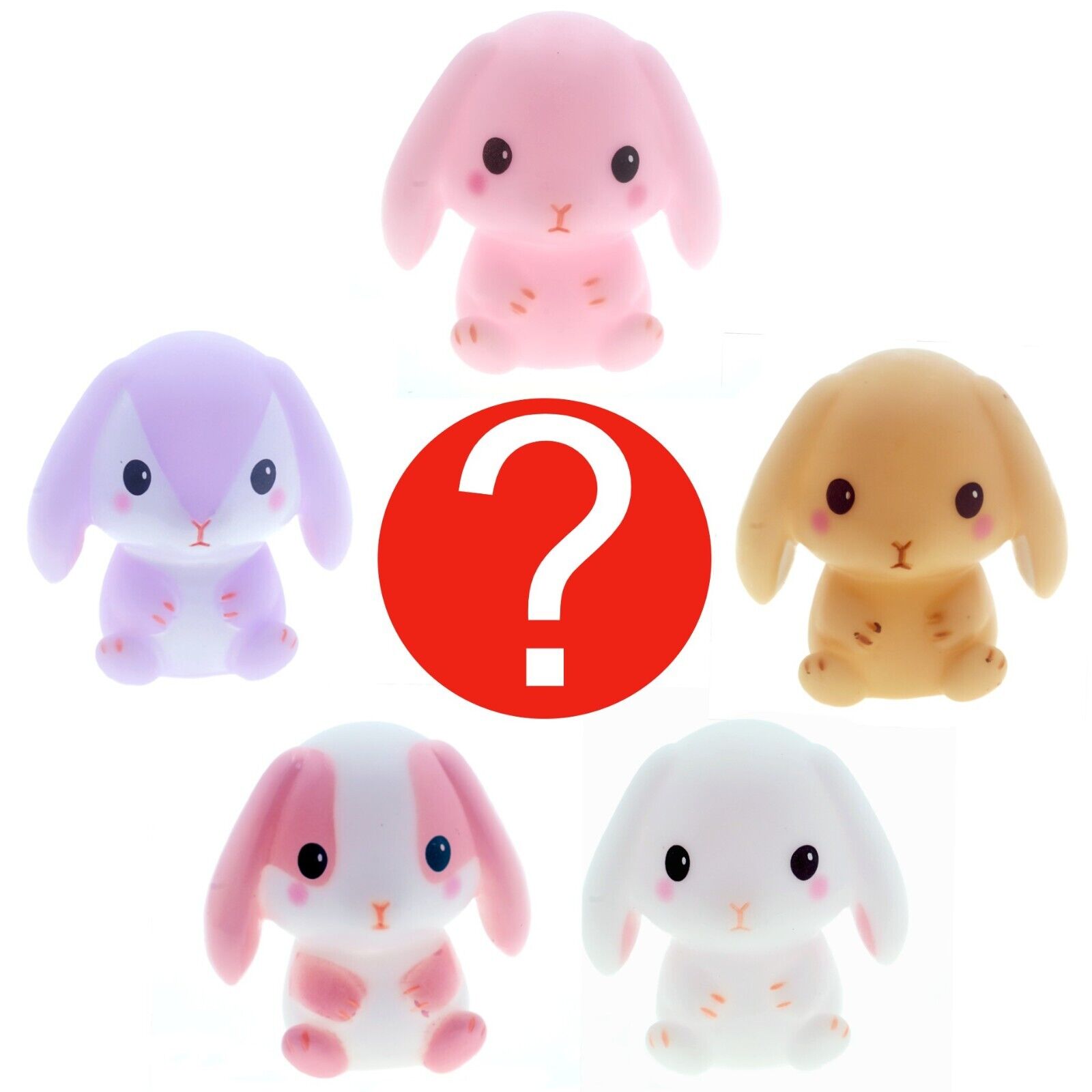 Blind Box Japanese Sofubi Kawaii Plastic Bunny Figure 1 Random Collectible Toy