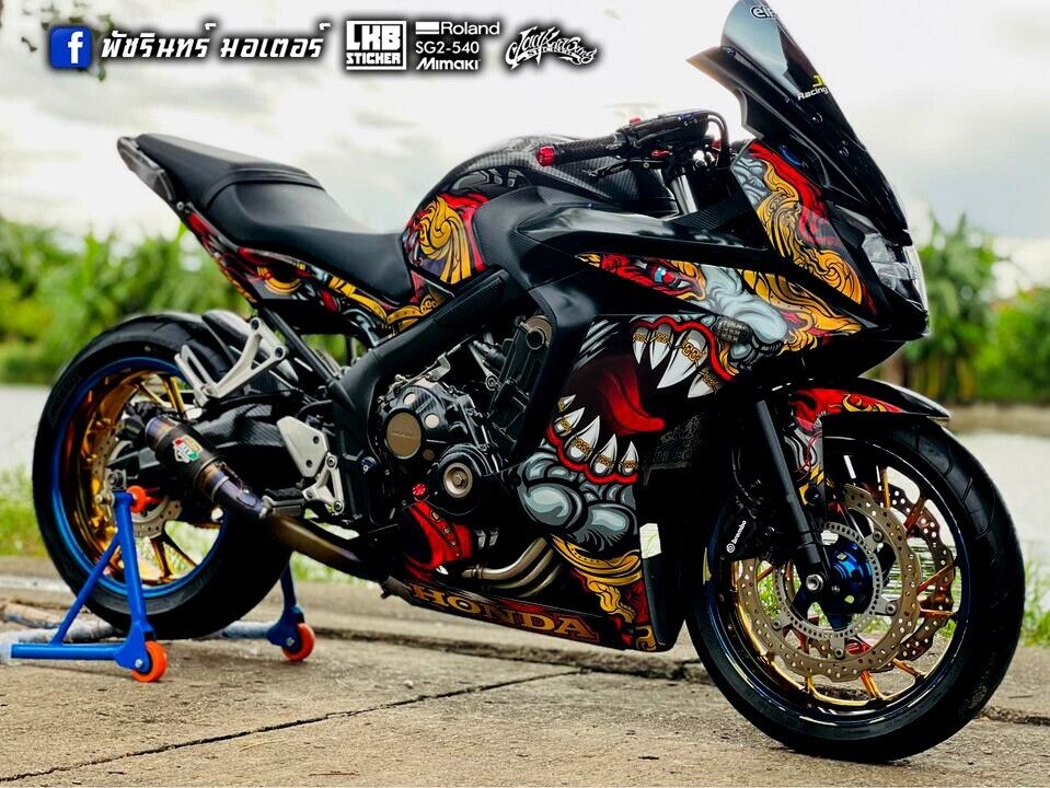 Graphics Decal Kit Wrap Compatible with Honda 650F 2015-2018 / Giant Thailand