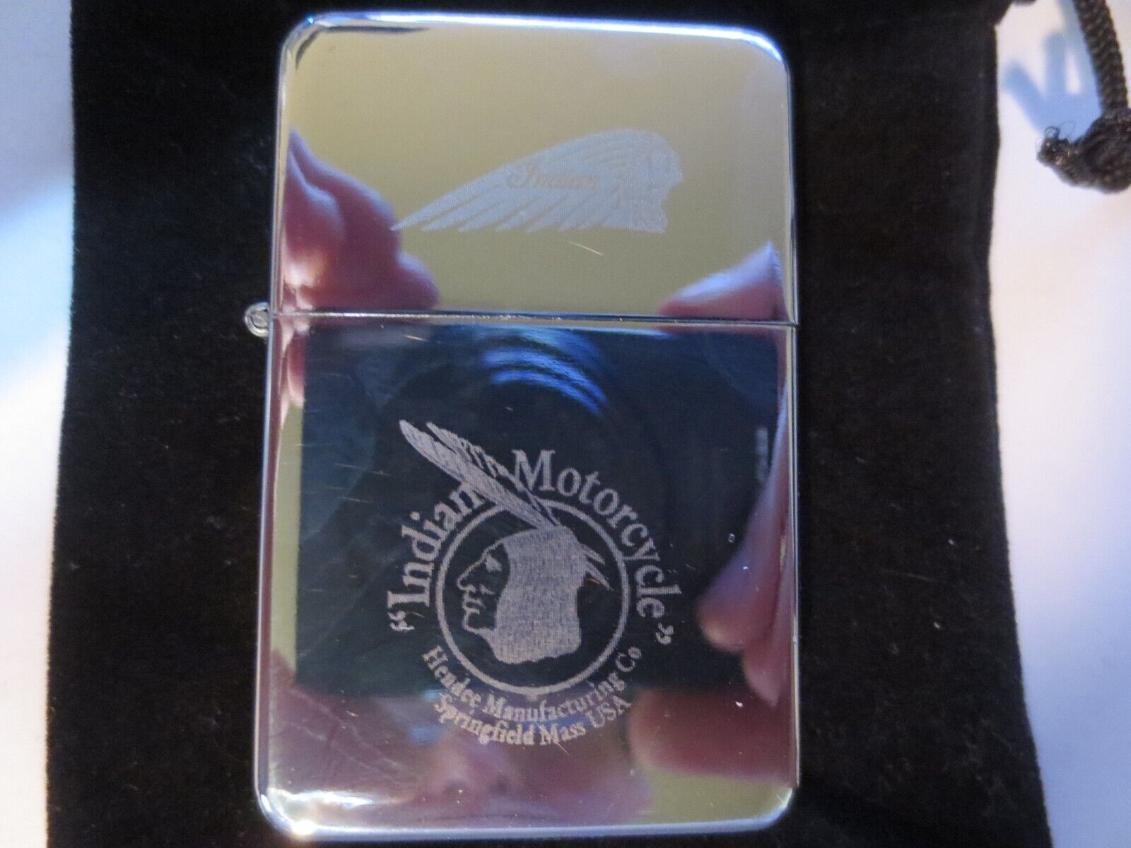 Indian Motorcycle Engraved Windproof Lighter.
