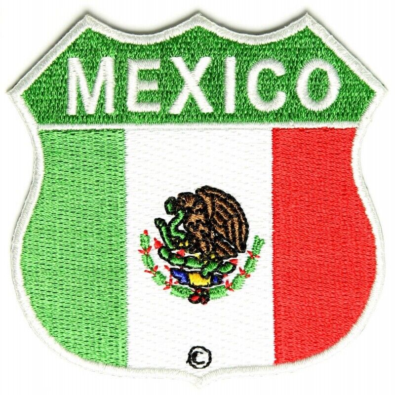  Mexico Shield Flag Patch 2.75 x 2.75 i Embroidery Cap Jacket Handmade Soccer