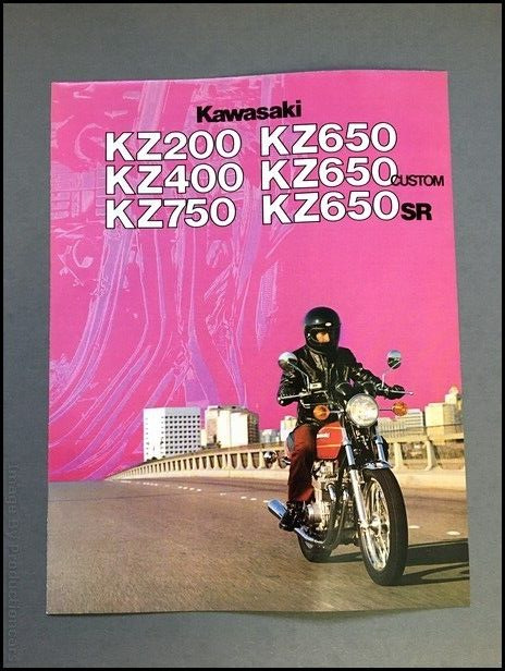 1979 Kawasaki Motorcycle Bike Vintage Brochure Catalog - KZ200 KZ750 KZ650 KZ400