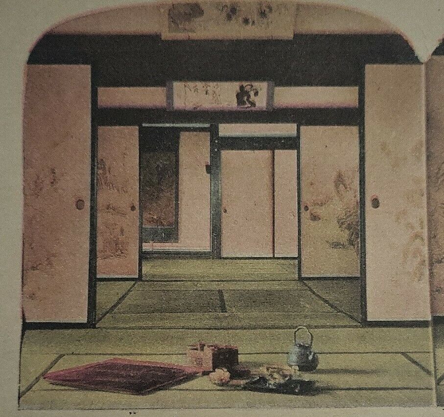 Interior Of A Japanese Home Yohohama JapanStereoview Card